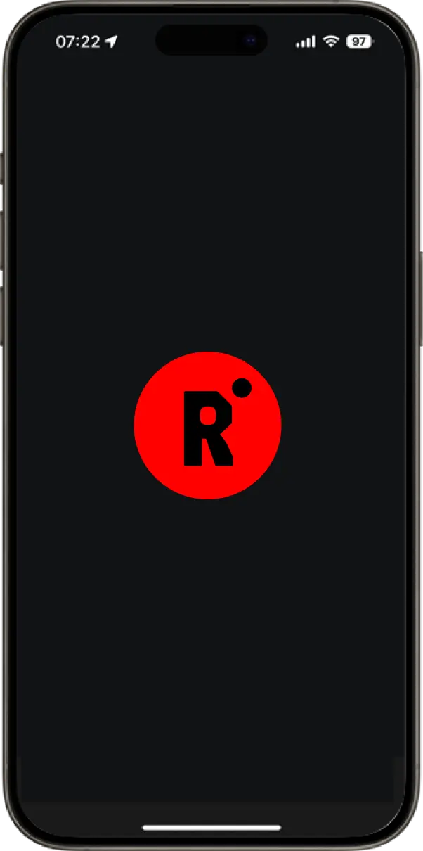 App screenshot showing live stream recording interface